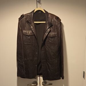 Men's Brown Leather Jacket